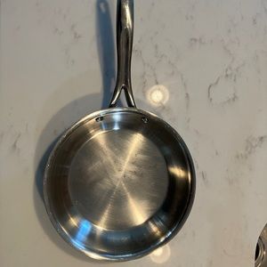 Pampered Chef Stainless Steel Skillet w/ lid